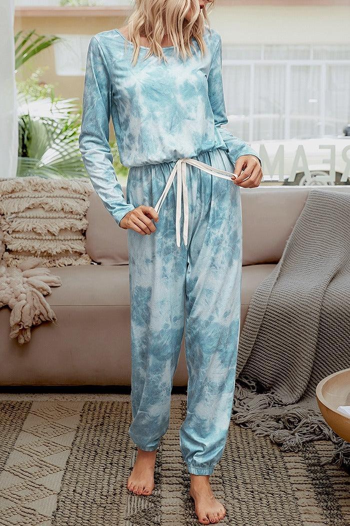 Tie Dye Jumpsuit Loungewear Product Image