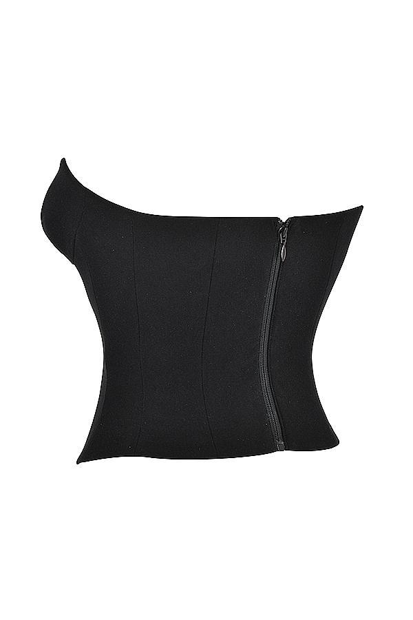 Lydia Black Plunge Corset - SALE Product Image