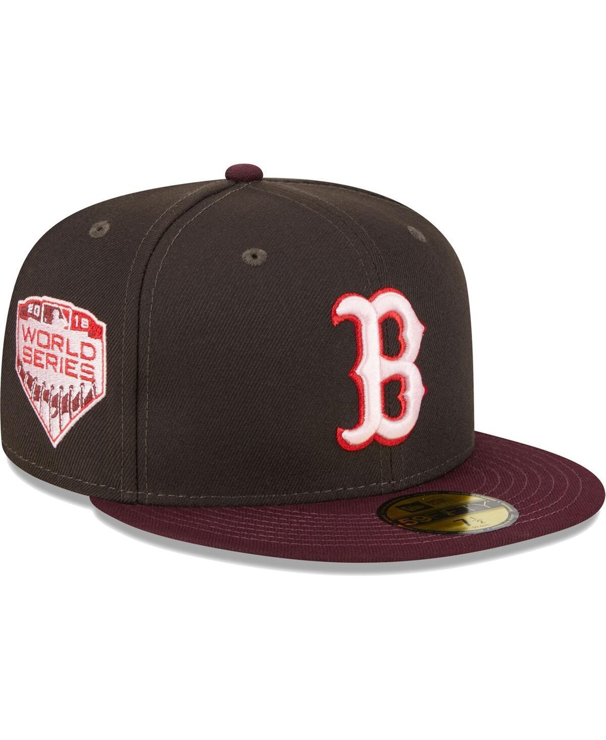 Mens New Era Brown Boston Red Sox Chocolate Strawberry 59FIFTY Fitted Hat - Brown Product Image