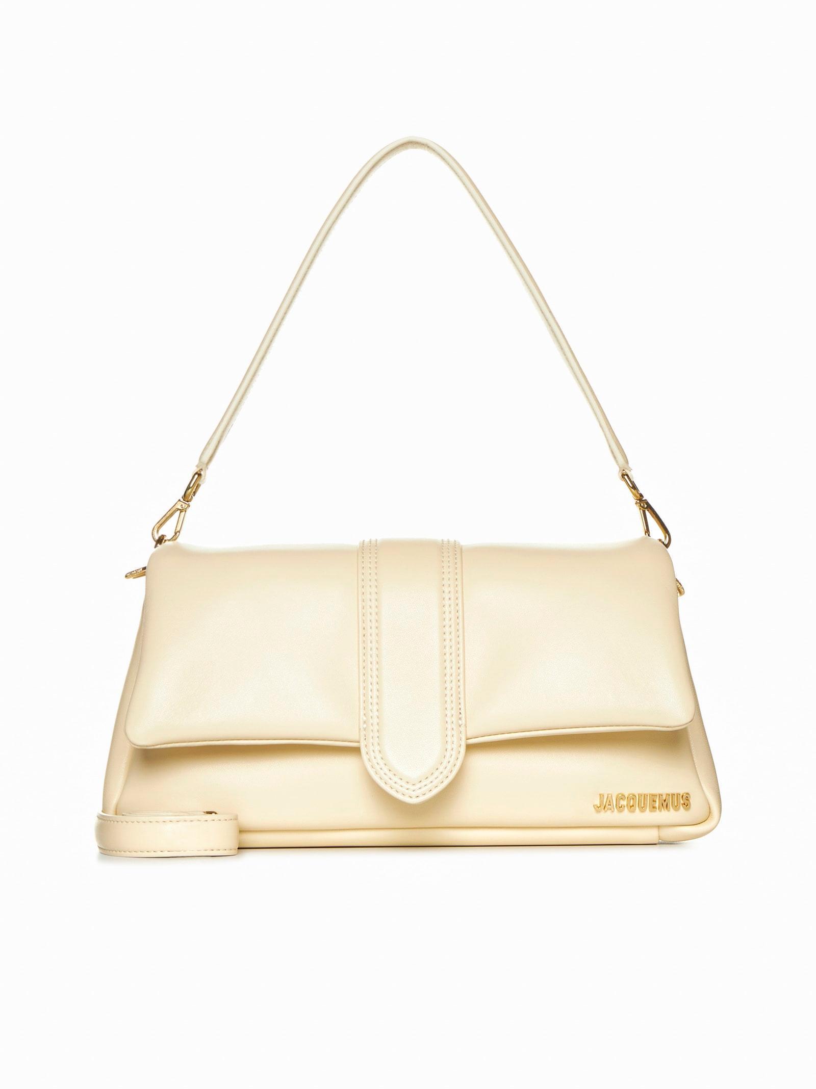 JACQUEMUS Le Petit Bambimou Leather Shoulder Bag In Neutrals Product Image