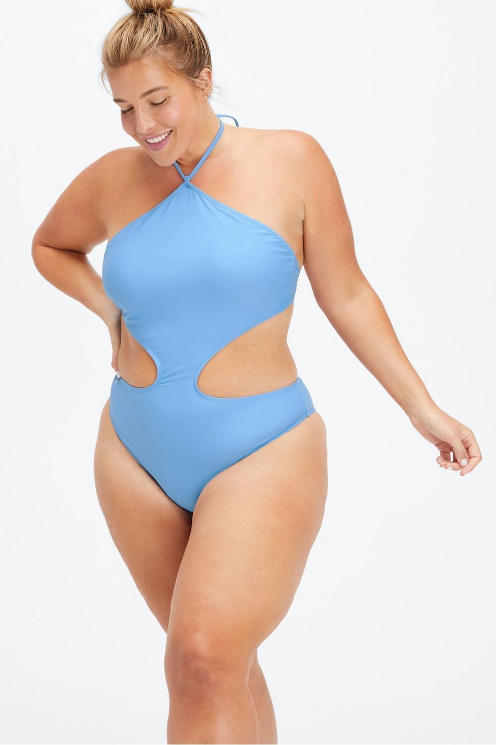 Fabletics Cutout One-Piece Swimsuit Womens blue Size XS Product Image