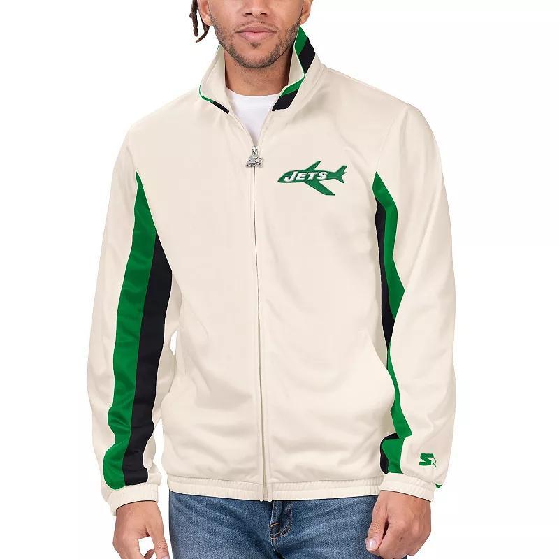 Mens Starter New York Jets Vintage Rebound Full-Zip Track Jacket Product Image