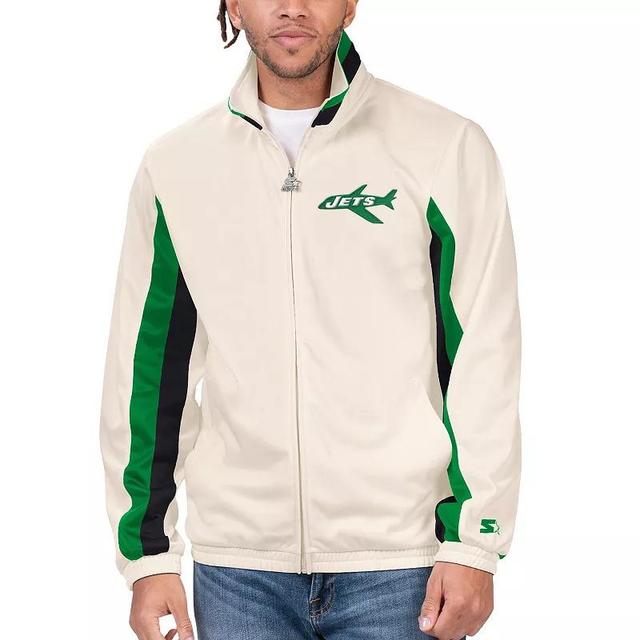 Mens Starter New York Jets Vintage Rebound Full-Zip Track Jacket Product Image