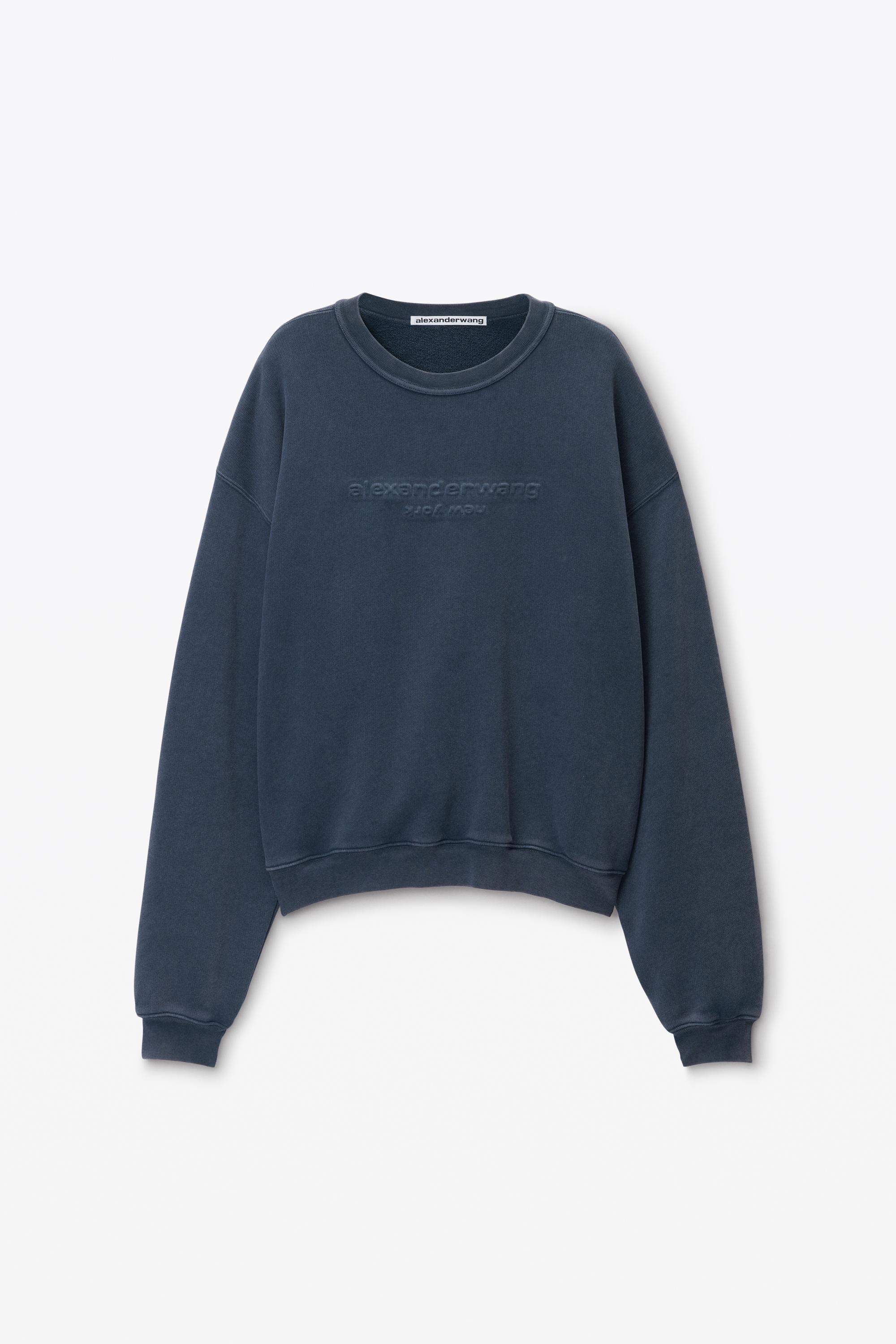 Logo-embossed Sweatshirt In Cotton Product Image