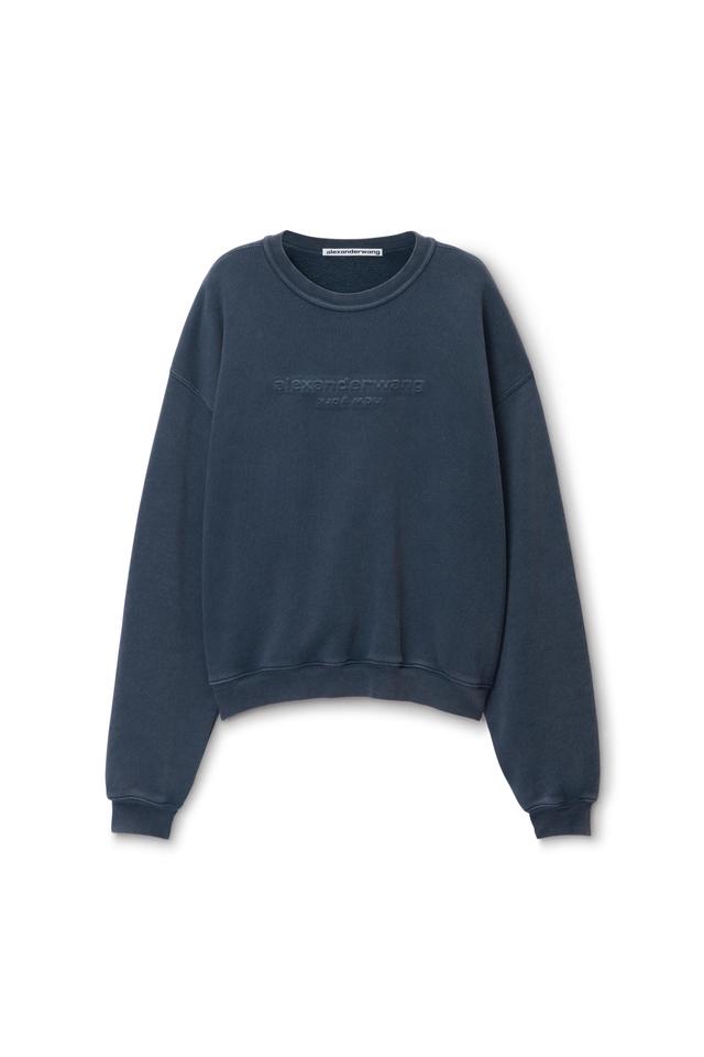 Logo-embossed Sweatshirt In Cotton Product Image