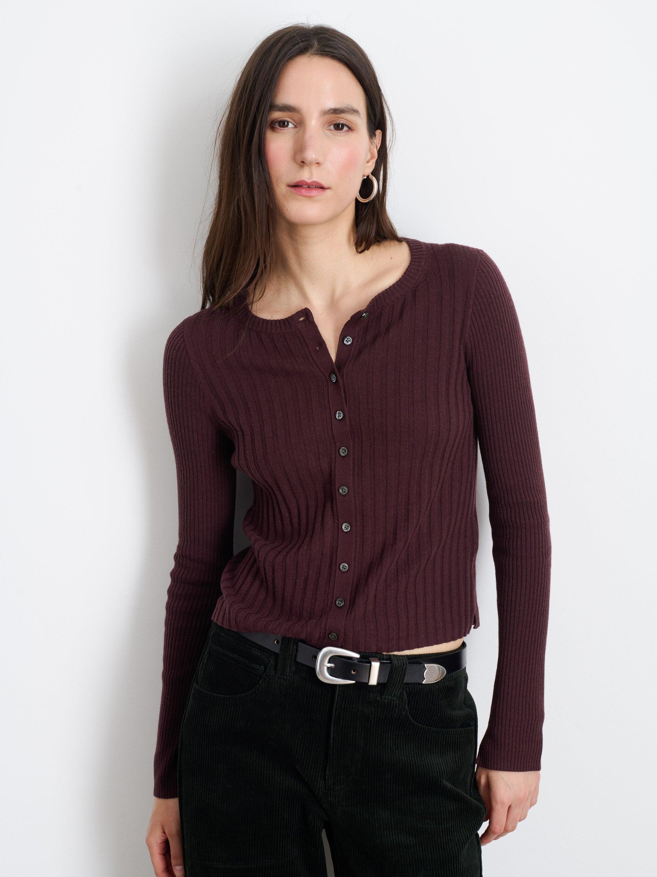 Kristin Ribbed Cardigan Female Product Image