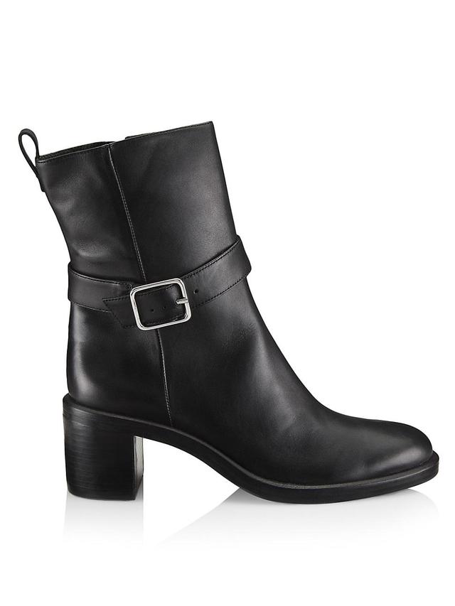 Womens COLLECTION 64MM Leather Block-Heel Boots Product Image