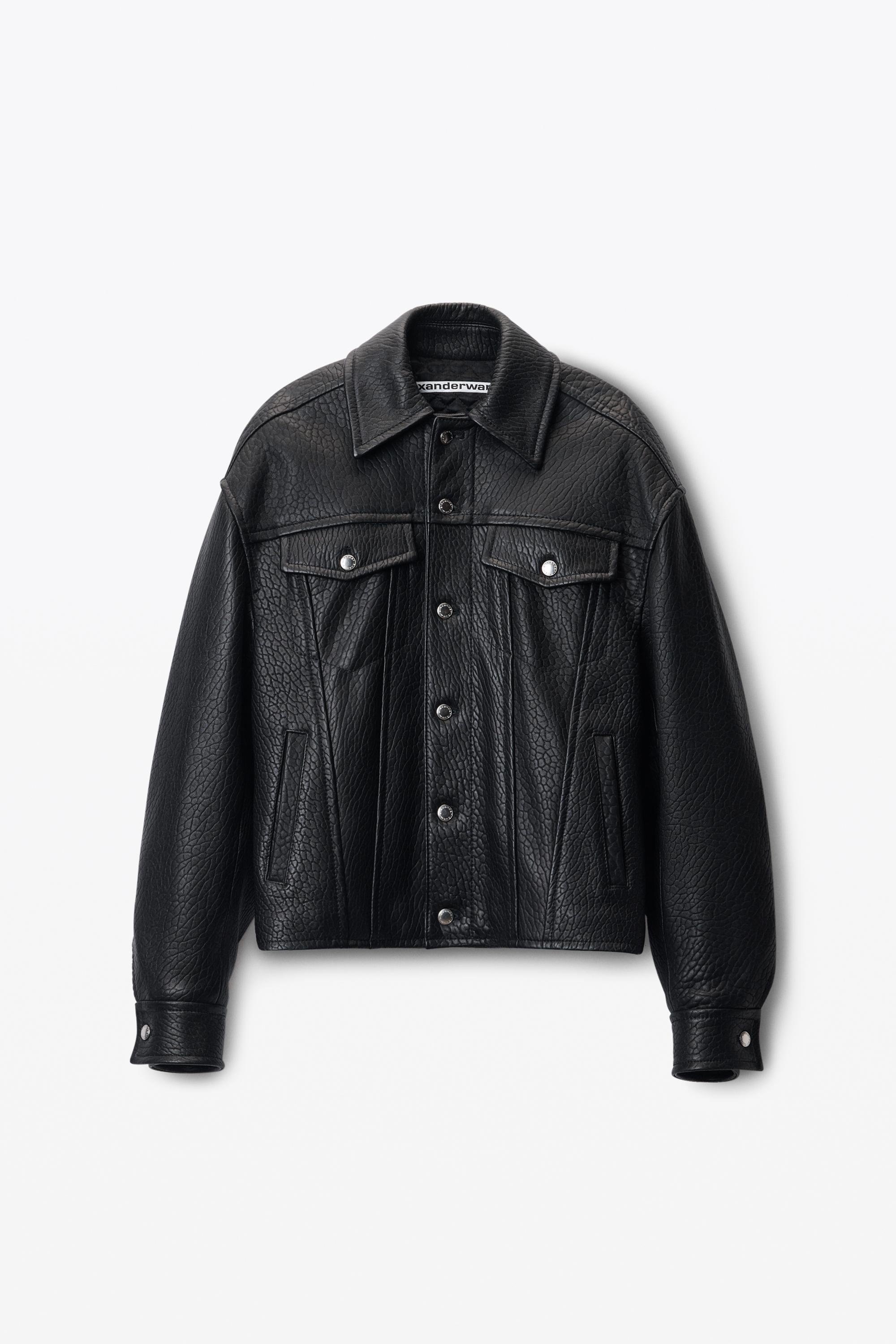 Lambskin Leather Trucker Jacket product image