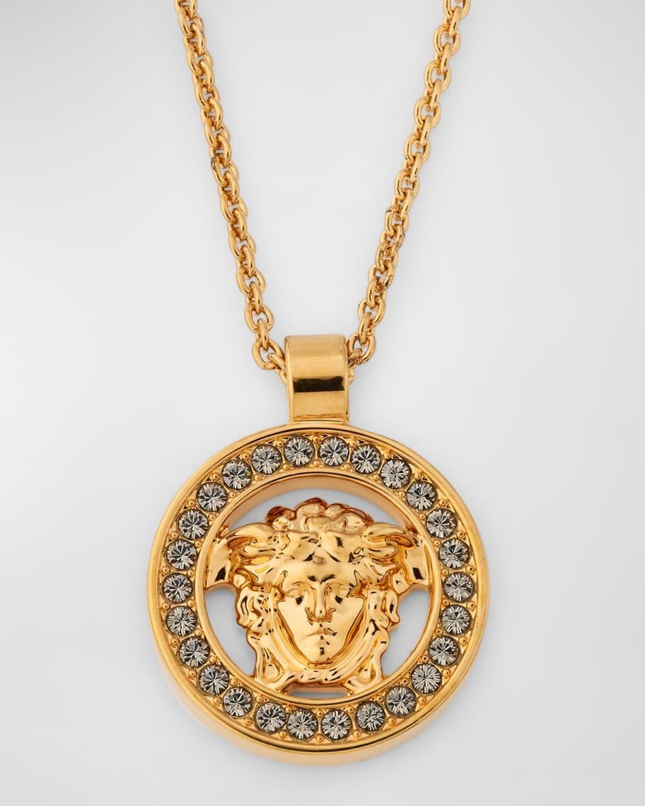 Womens Goldtone & Crystal Medusa Pendant Necklace Product Image