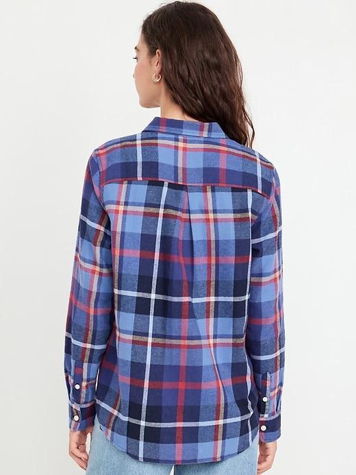 Classic Flannel Button-Down Shirt Product Image