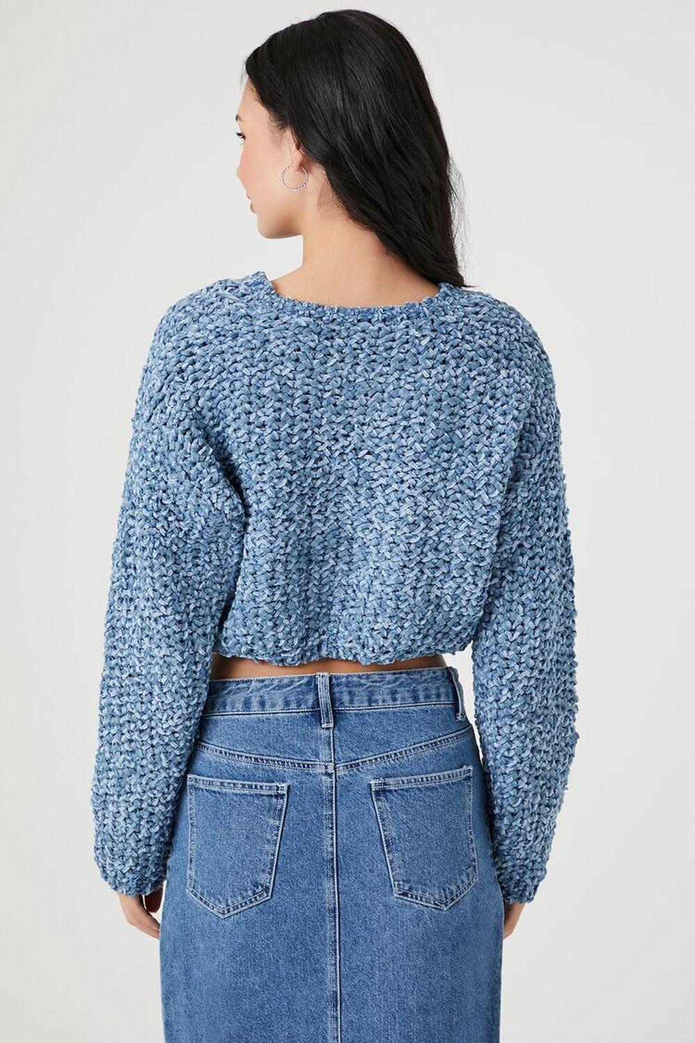 Marled Knit Cropped Sweater | Forever 21 Product Image