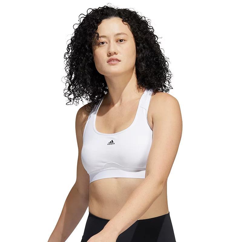 adidas Powerreact Training Medium-Support Padded Sports Bra, Womens Product Image