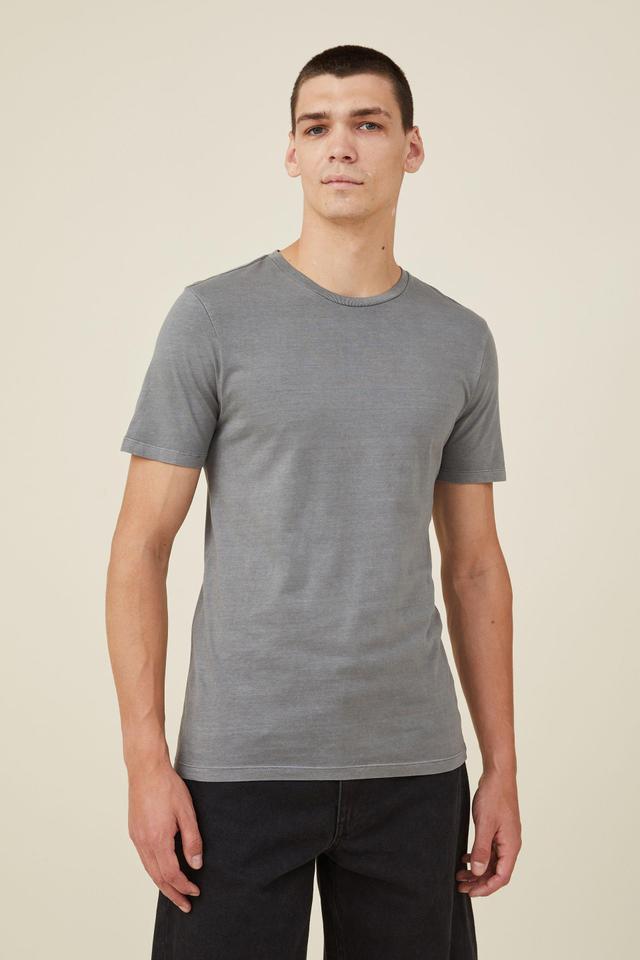 Cotton On Men - Organic Regular Fit Crew T-Shirt - Slate stone Product Image