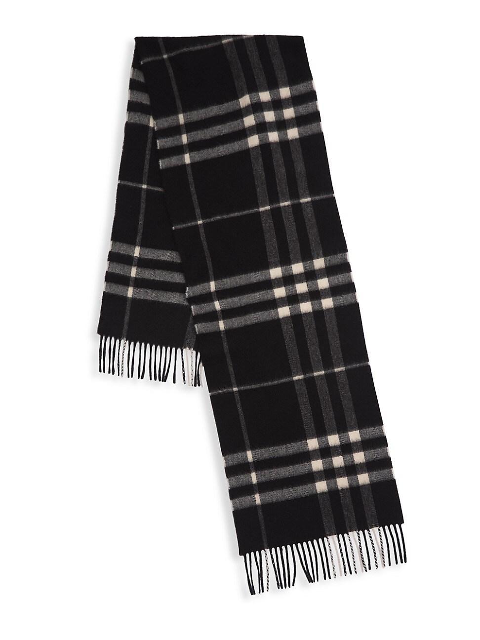 Mens Giant Check Cashmere Scarf Product Image