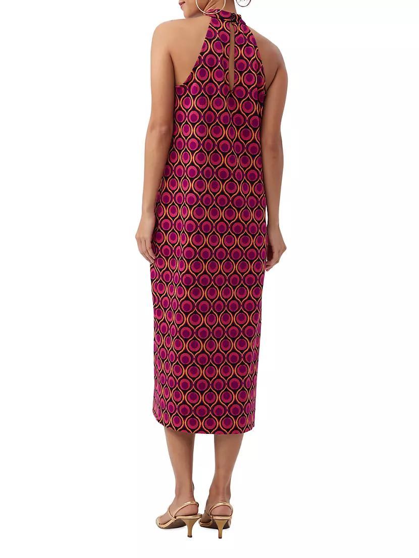 Giri Graphic Halter Midi-Dress Product Image