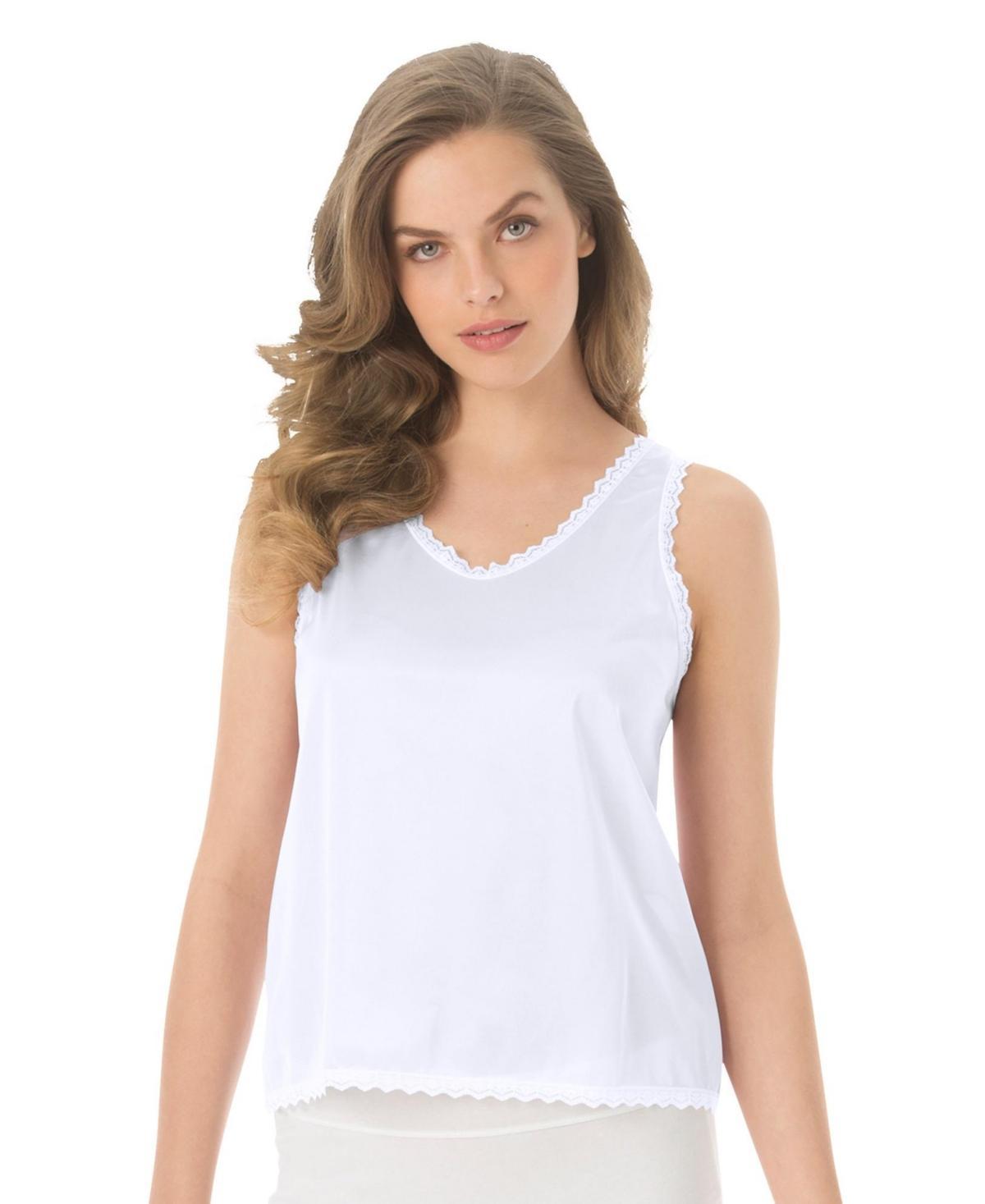 Comfort Choice Womens Lace-Trim Camisole Product Image