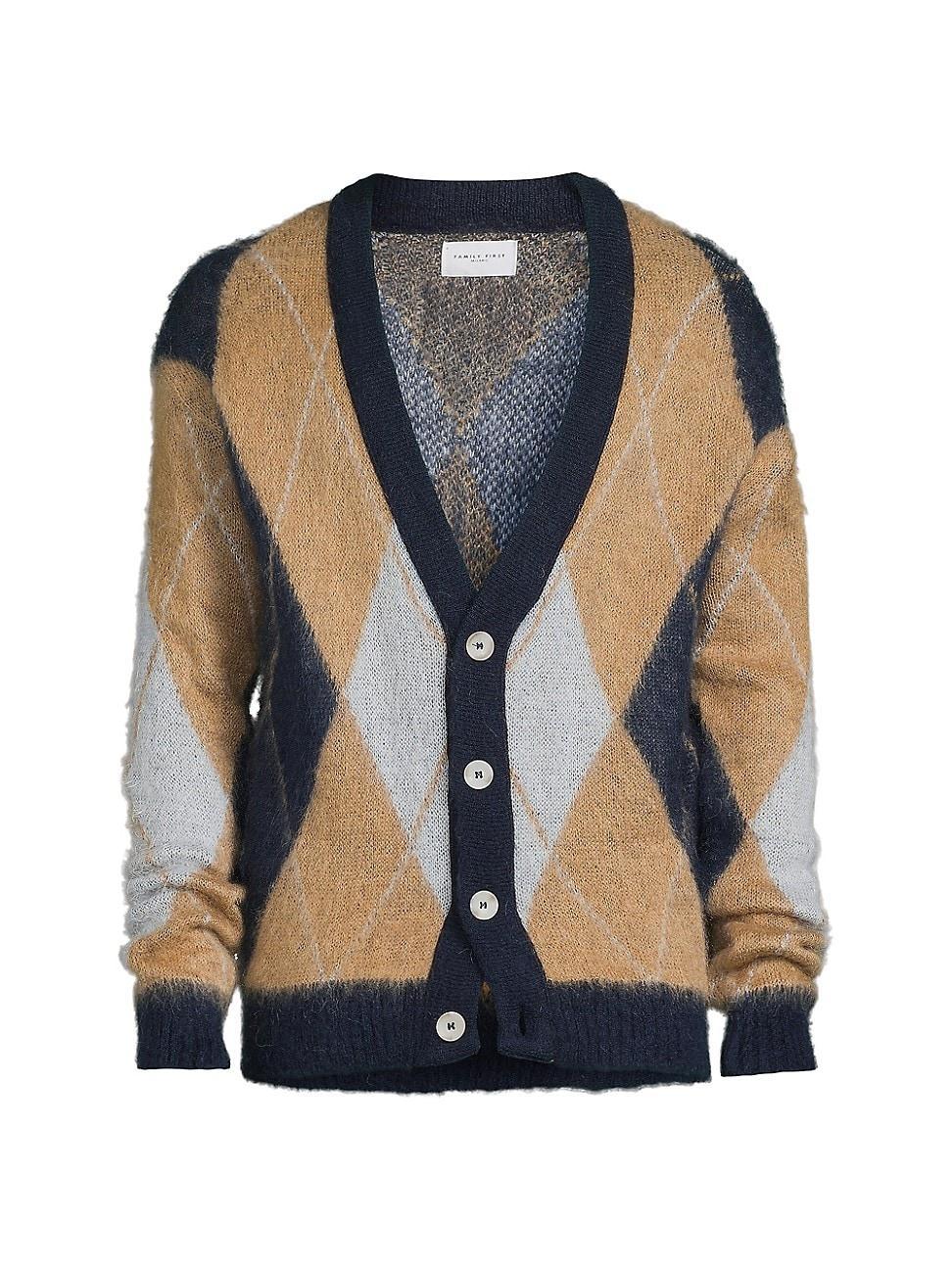 Mens Rombi Argyle Cardigan Product Image