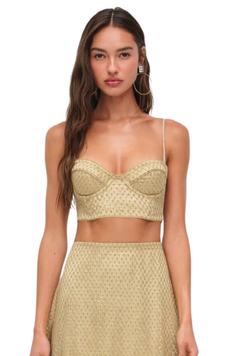 Glitter Grid Bustier Top Product Image