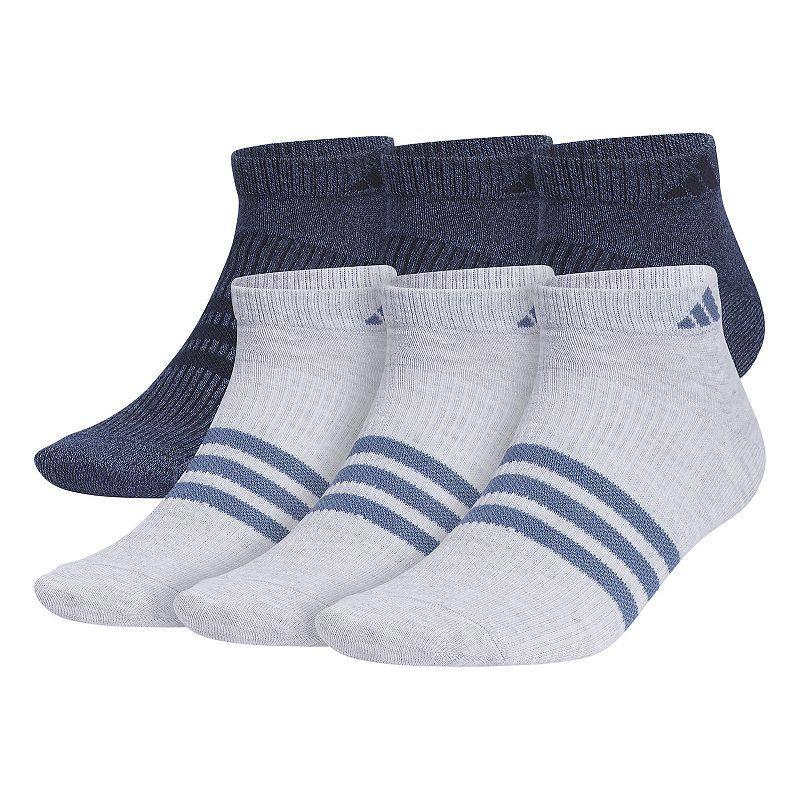 Mens adidas 6-Pack Superlite 3.0 Low-Cut Socks Blue Product Image