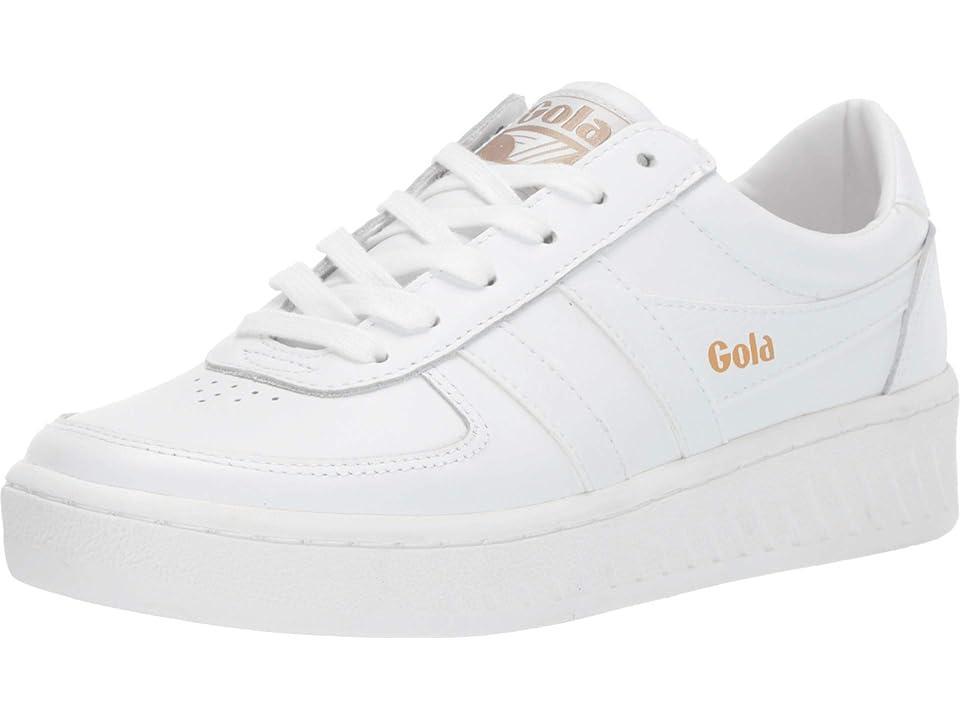 Gola Grandslam Leather (White/White/White) Women's Shoes Product Image