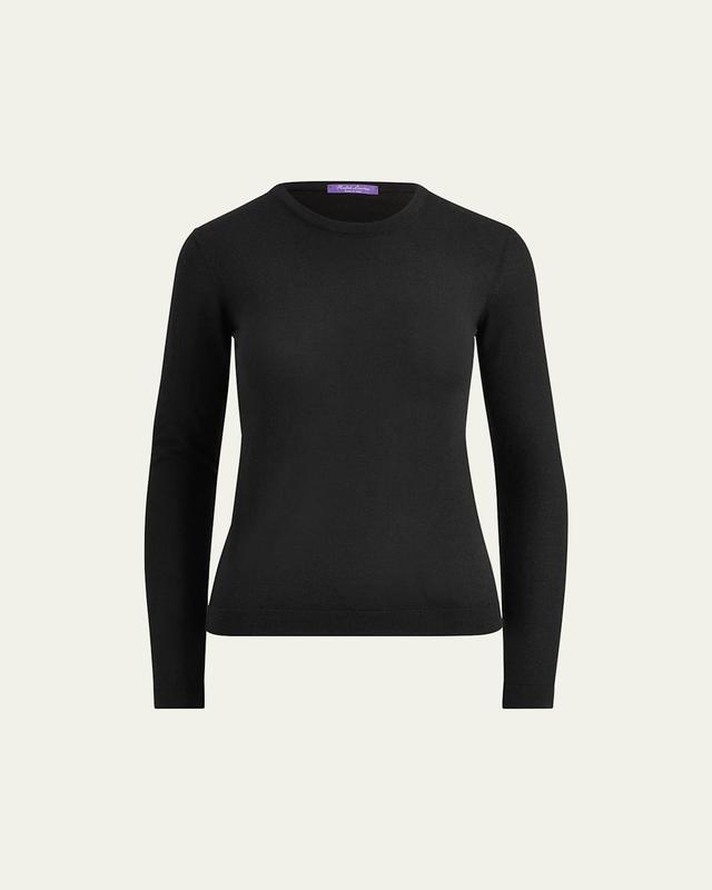 Womens Cashmere Crewneck Sweater Product Image