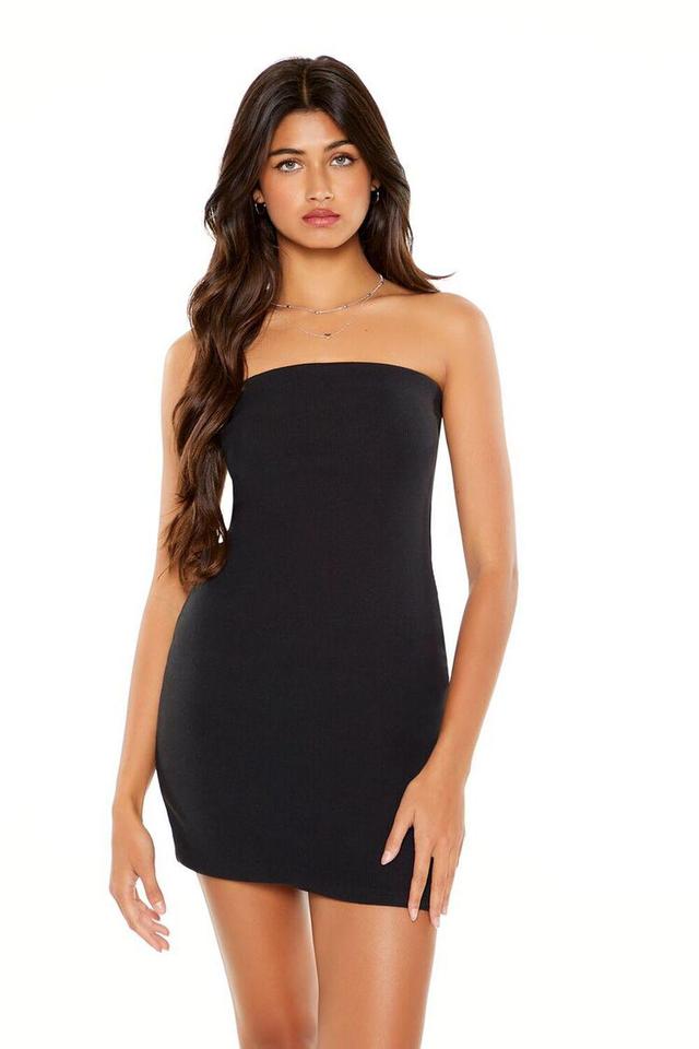 Ribbed Knit Tube Mini Dress | Forever 21 Product Image