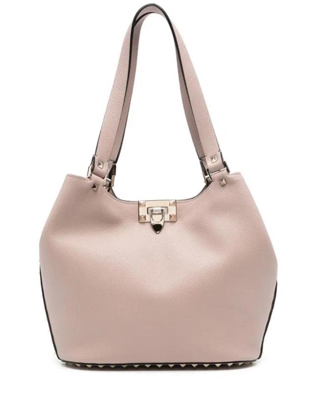 Rockstud Small Leather Tote Bag Product Image