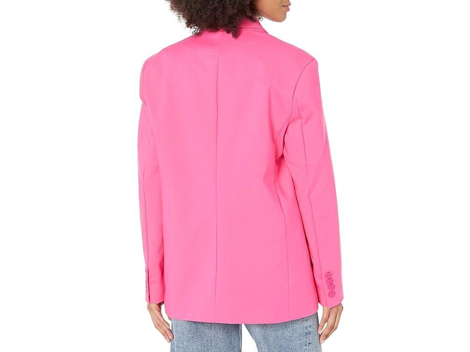 line and dot Chloe Blazer (Fuchsia) Women's Clothing Product Image