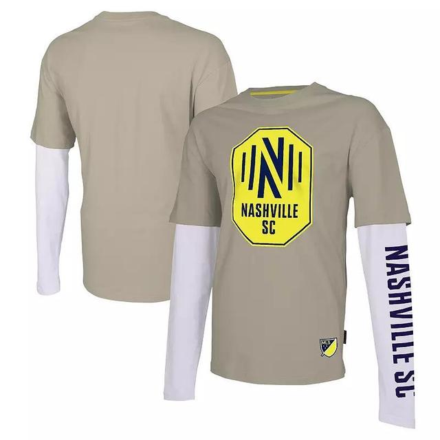 Mens Stadium Essentials Tan Nashville SC Status Long Sleeve T-Shirt Product Image