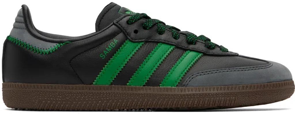 ADIDAS ORIGINALS Samba Og "black/green" Sneakers Product Image