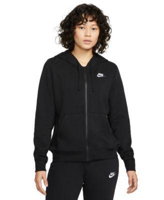 Womens Nike Sportswear Club Fleece Full-Zip Hoodie Birch Grey Product Image