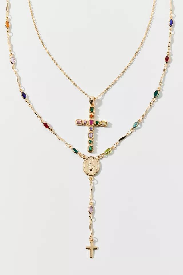 Blair Cross Layered Necklace Product Image