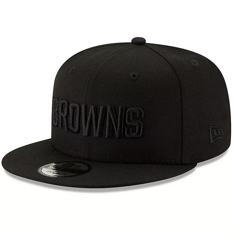 Mens New Era Black Cleveland Browns Black 9FIFTY Adjustable Hat Product Image