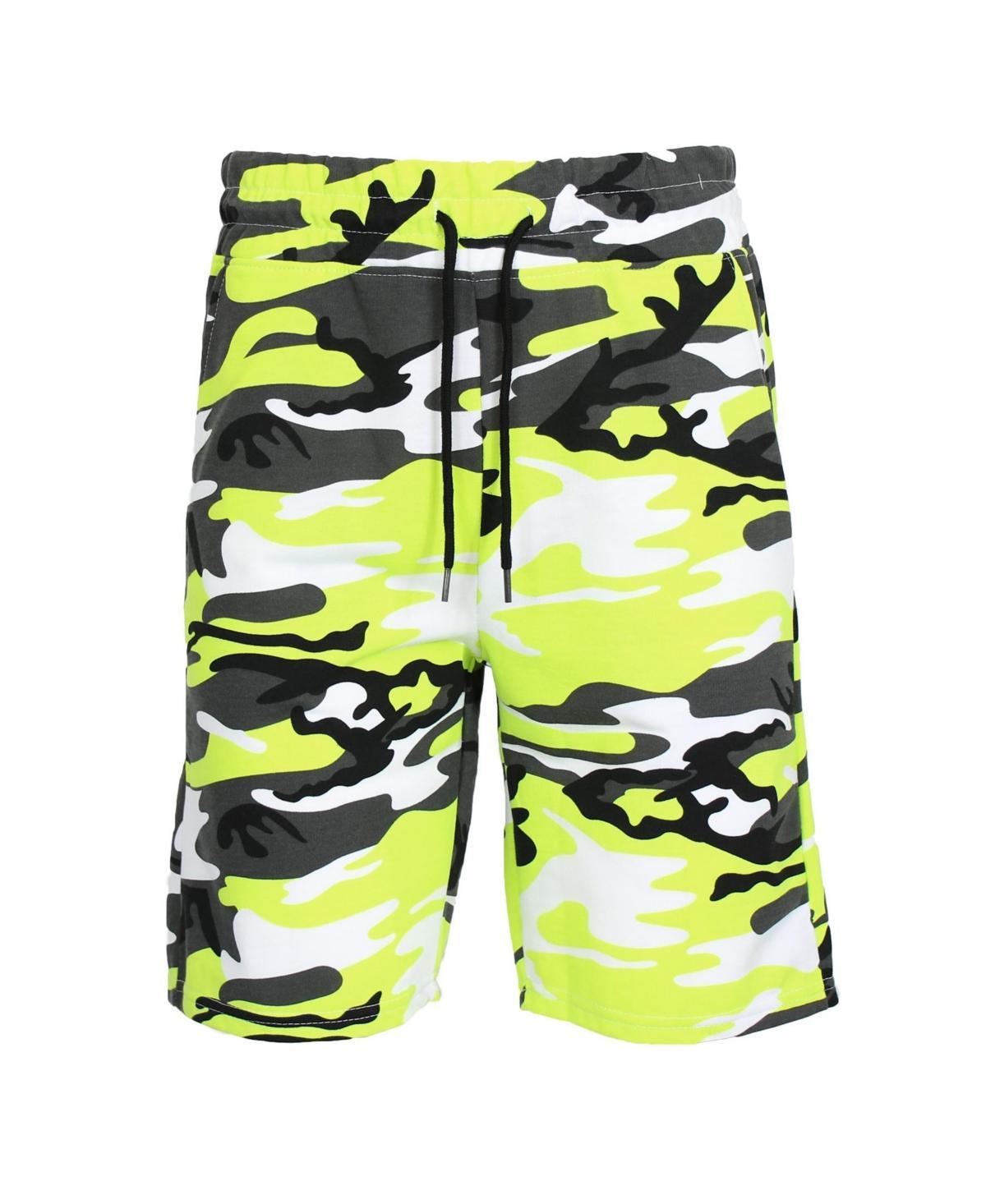 Galaxy By Harvic Mens Camo Printed French Terry Shorts Product Image