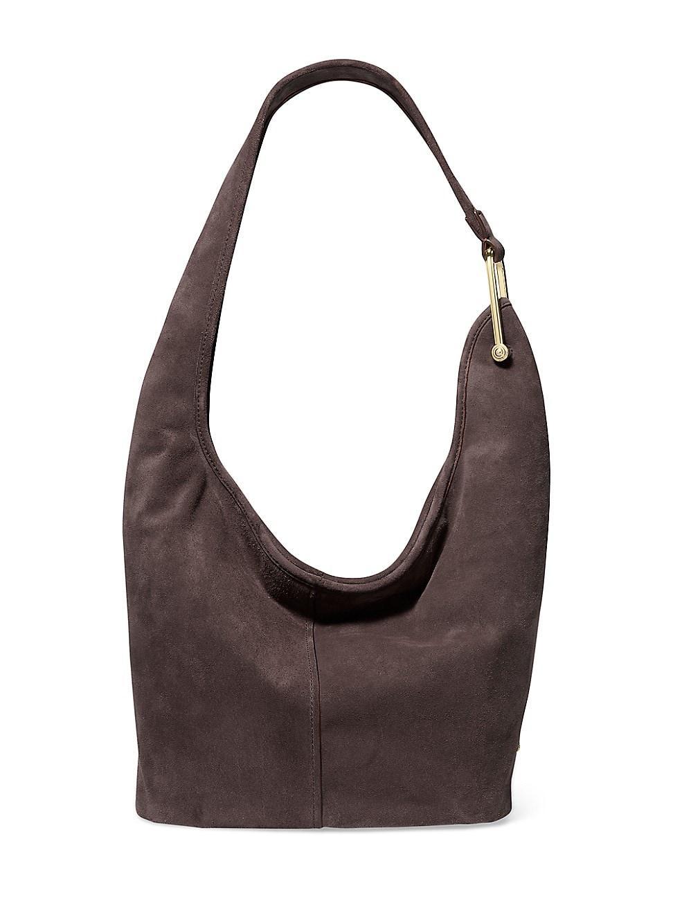 Womens Medium Suede Hobo Bag Product Image