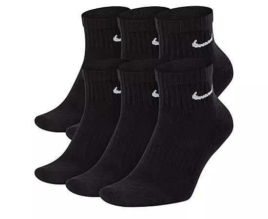 Nike Men's Medium Everyday Cushioned Quarter Socks 6 Pairs Product Image