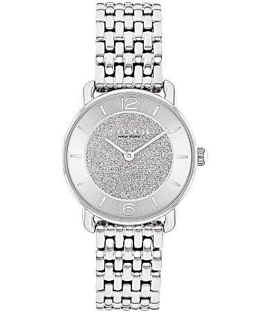 COACH Womens Elliot Quartz Analog Stainless Steel Glitter Dial Bracelet Watch Product Image