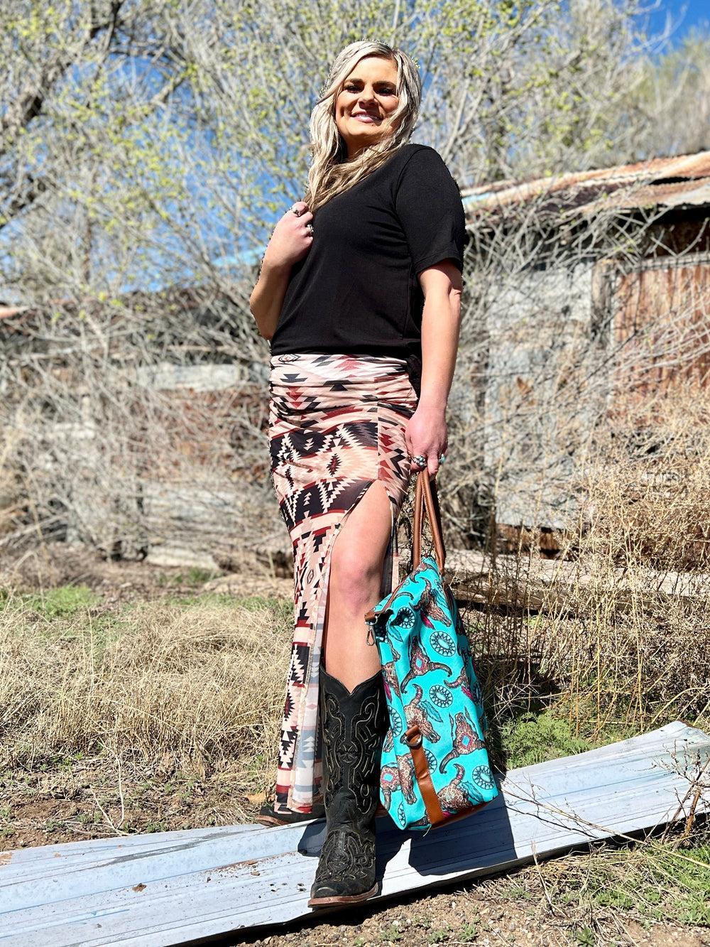 PLUS Santa Fe Slit Skirt Product Image