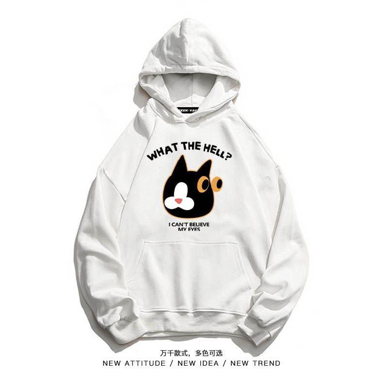 Cartoon Print Hoodie Product Image