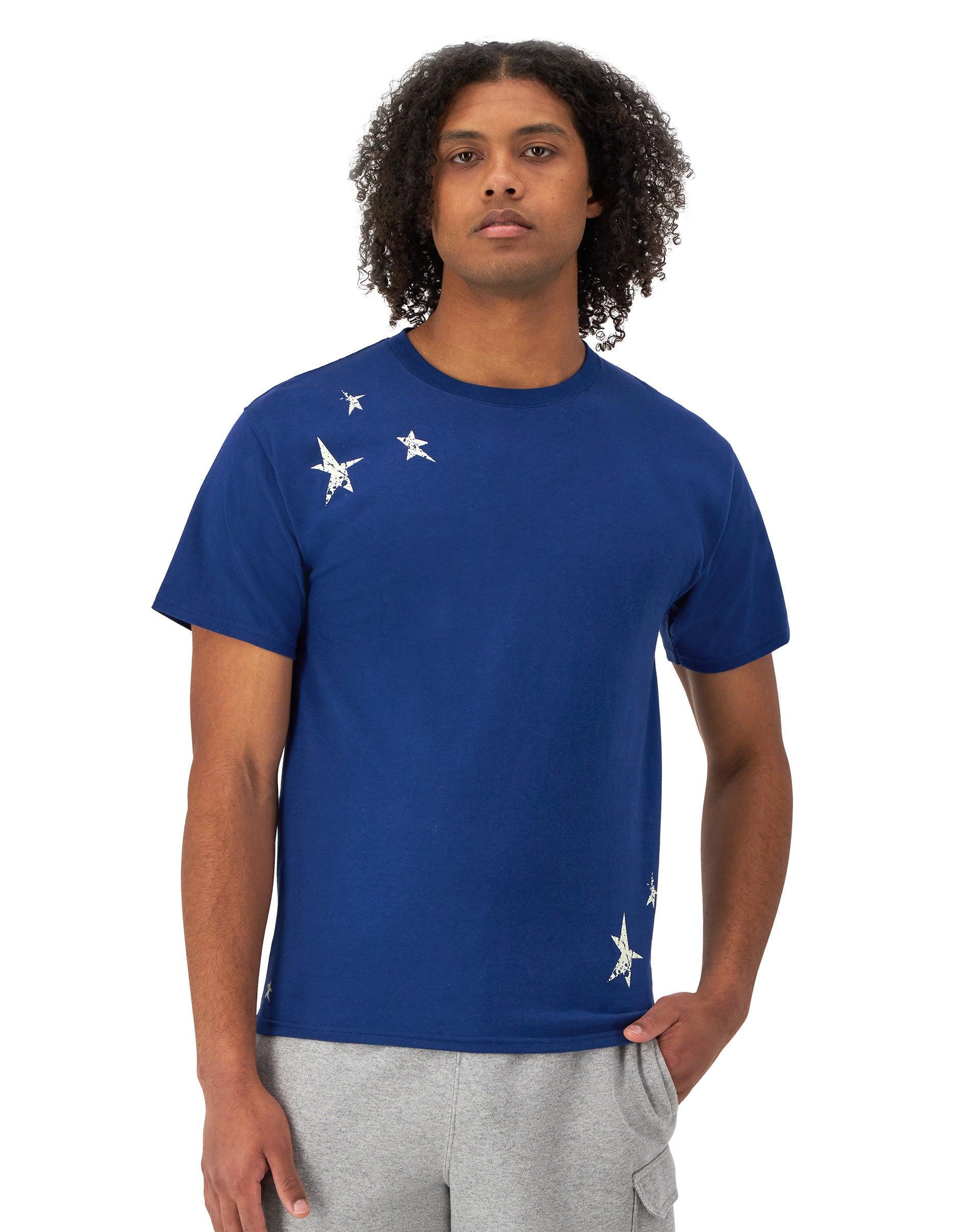 Mens Champion Classic Graphic T-Shirt, Stars Eclipse Red S Product Image