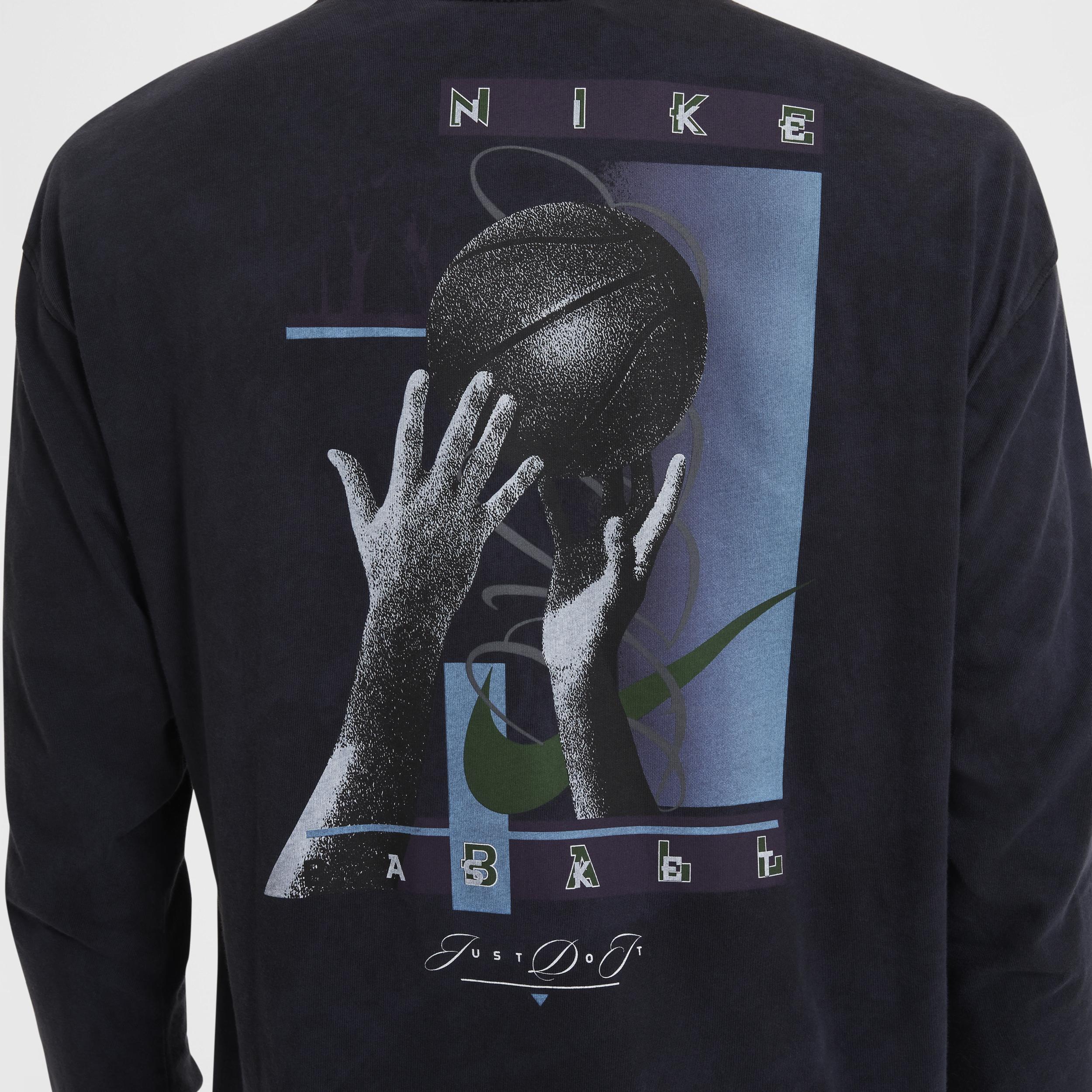 Nike Men's Max90 Long-Sleeve Basketball T-Shirt Product Image