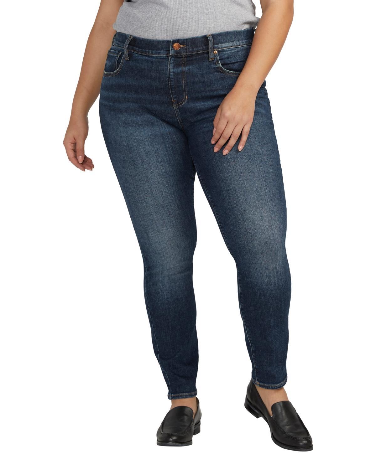 Jag Jeans Plus Size Maya Mid-Rise Skinny Leg Jeans (Night Flight ) Women's Jeans Product Image