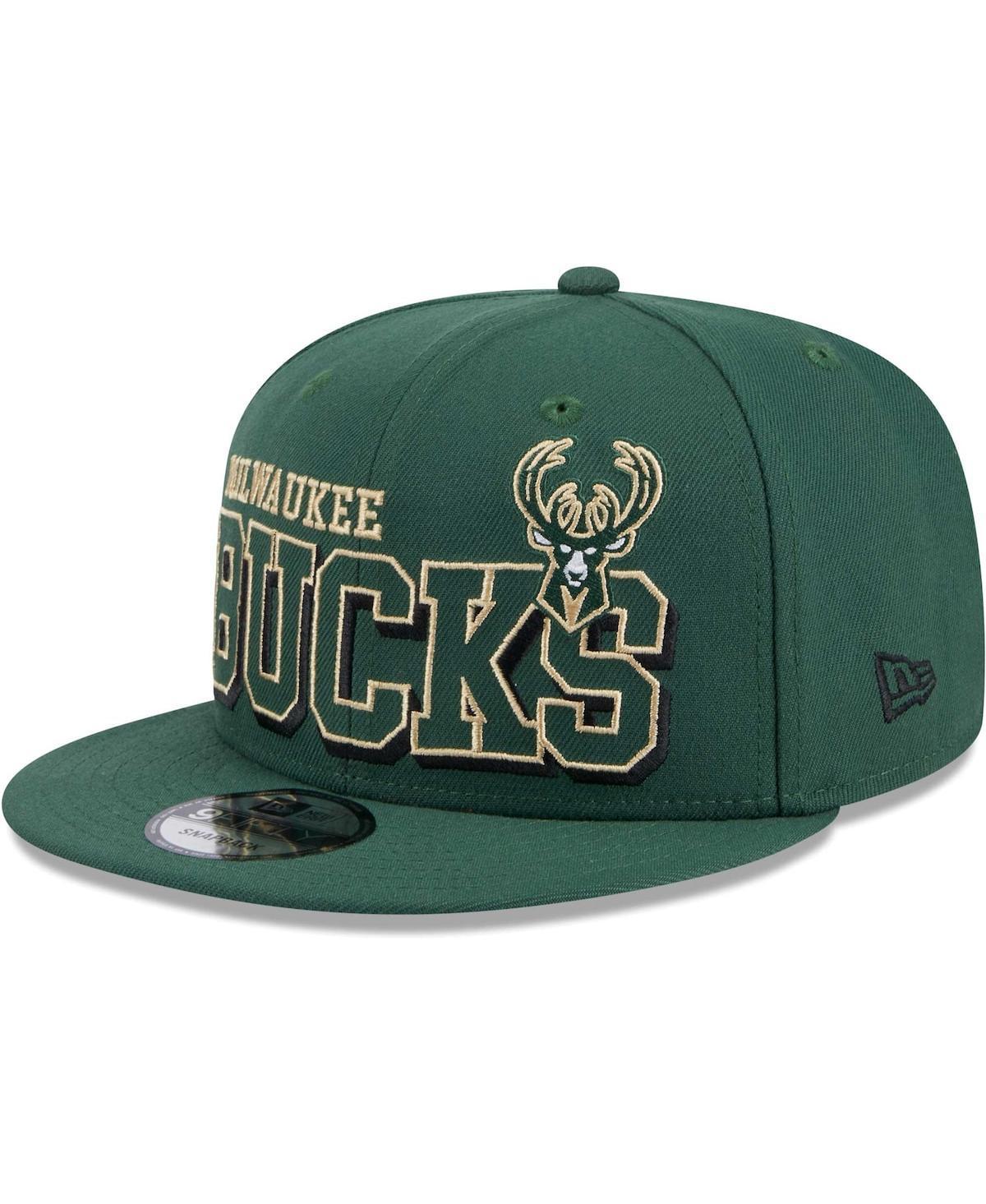 Mens New Era Hunter Green Milwaukee Bucks Gameday 59FIFTY Snapback Hat Product Image