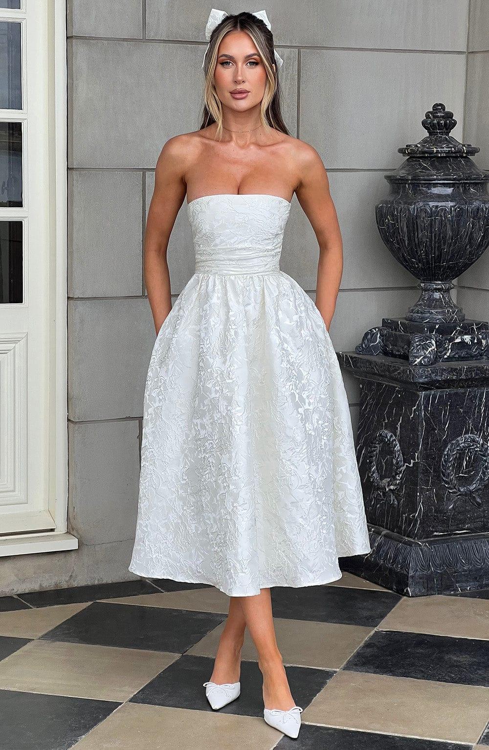 Saoirse Midi Dress - Ivory Product Image