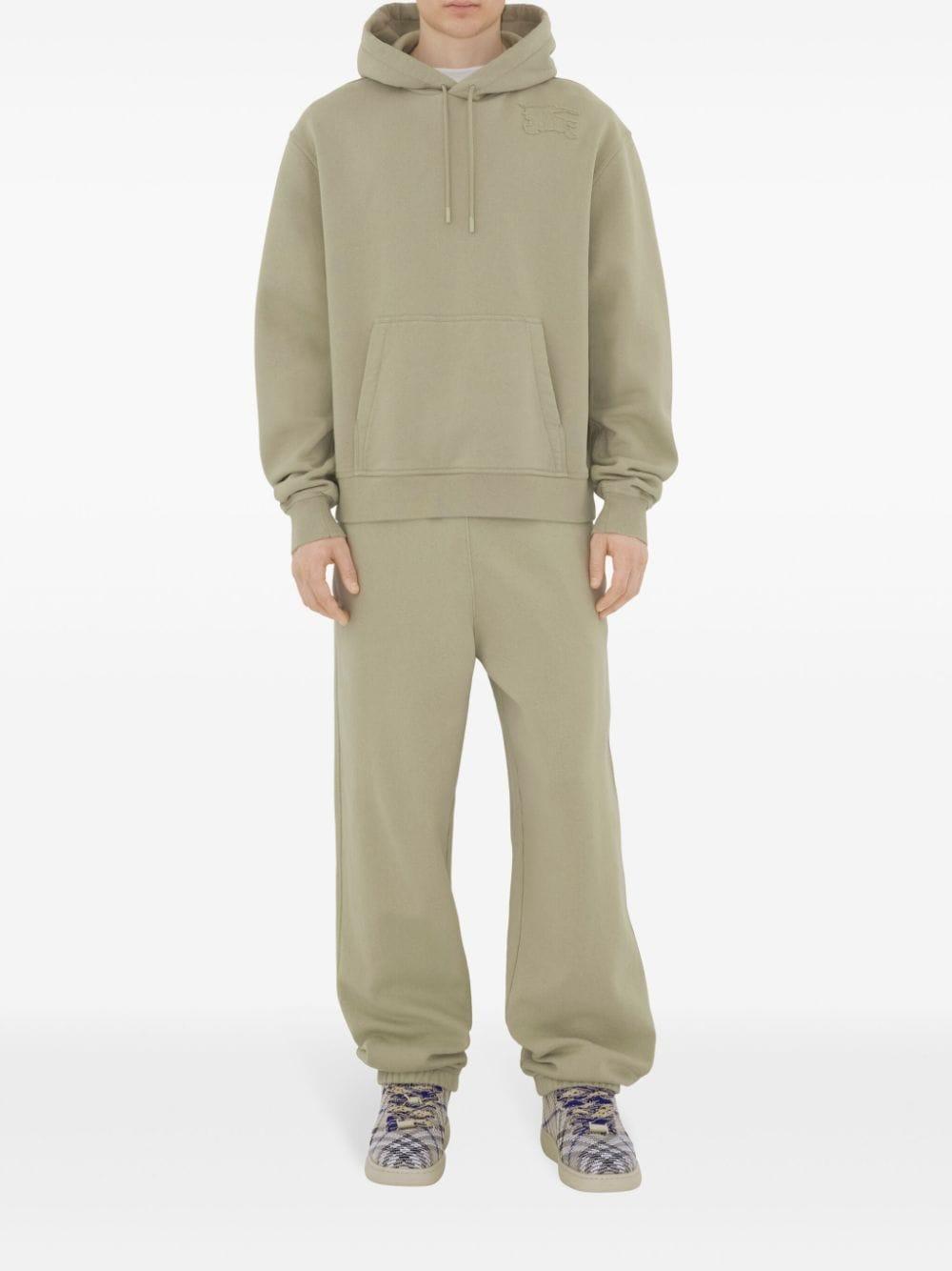 BURBERRY Cotton Blend Zip Hoodie In Safari Product Image