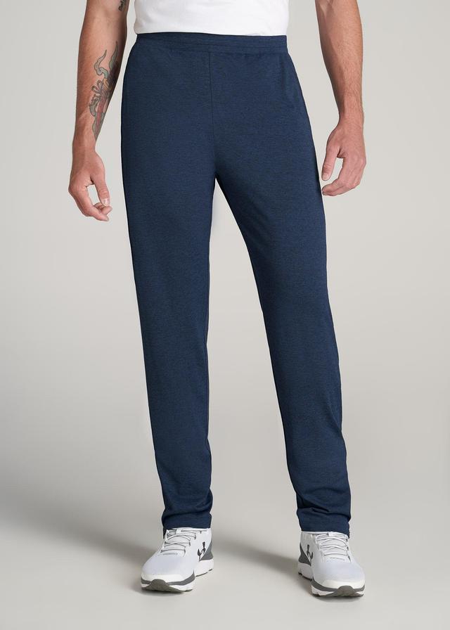 A.T. Performance Zip Bottom Pants for Tall Men in Navy Mix Male Product Image