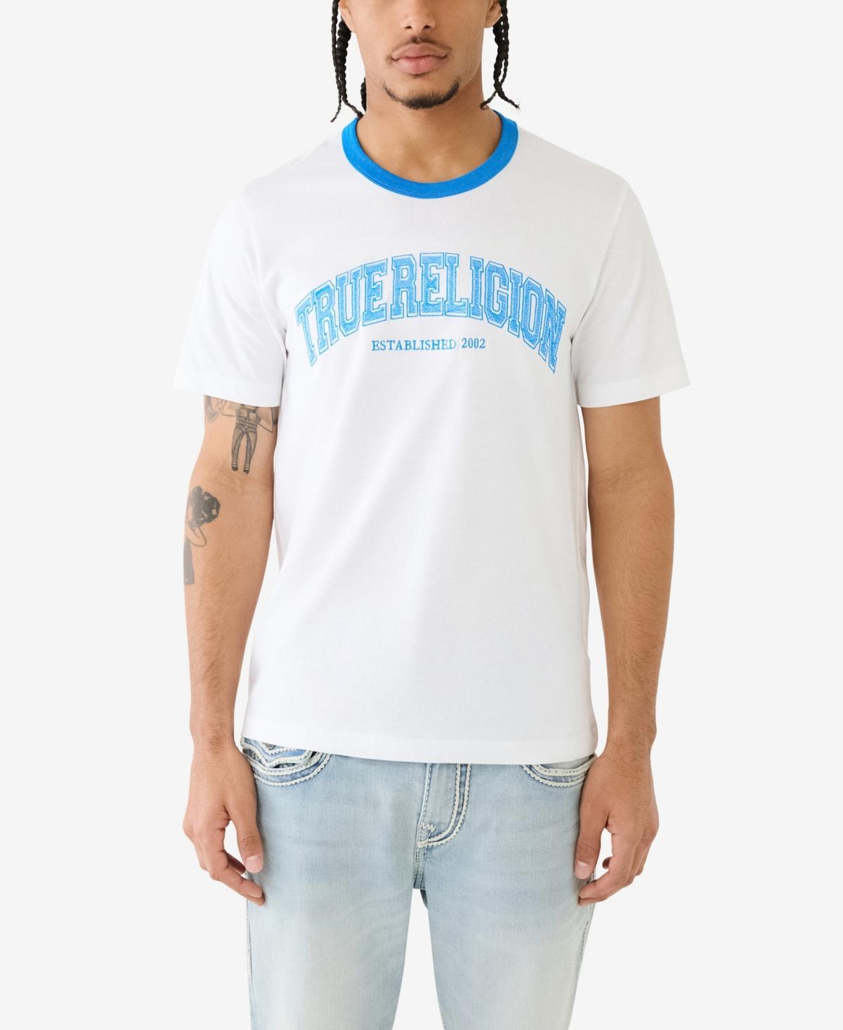 True Religion Mens Short Sleeve Collegiate Ringer T-shirts Product Image