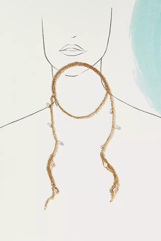 Wrap Fringe Chain Necklace Product Image