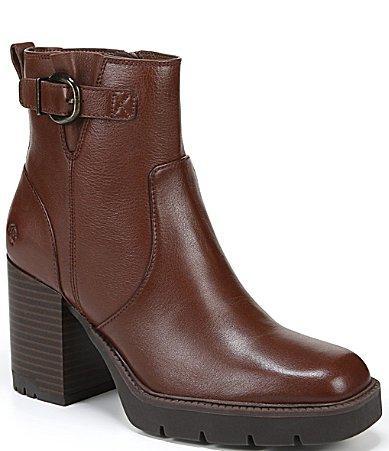 Naturalizer Wilde Leather Buckle Lug Sole Boots Product Image