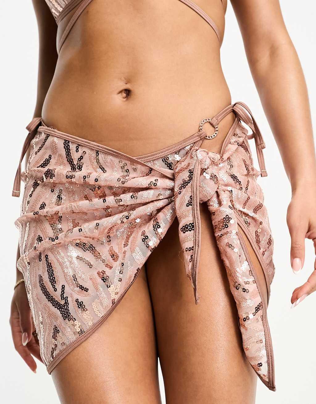 Ann Summers gold coast sarong in gold Product Image